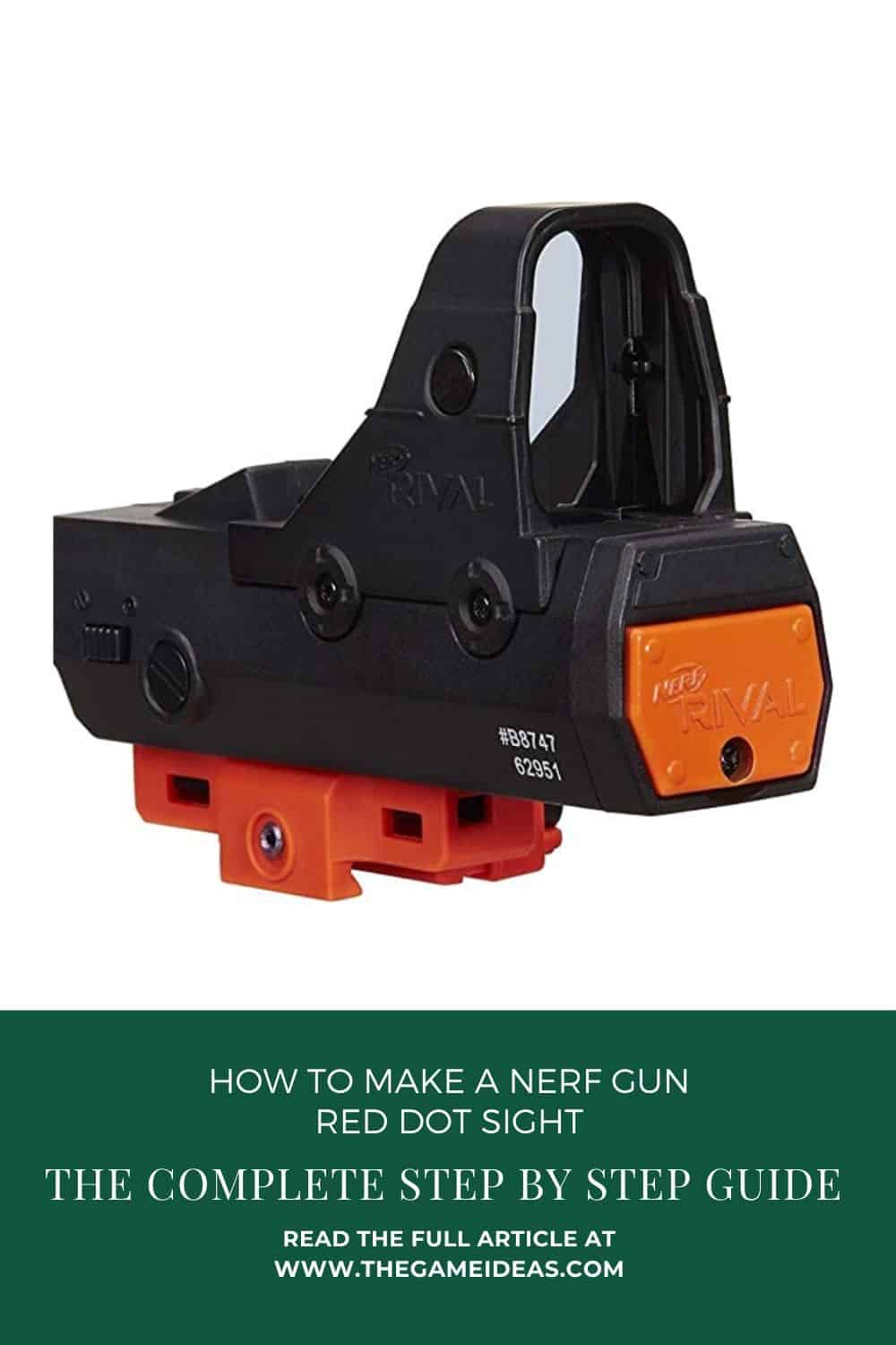 how to make a nerf red dot sight