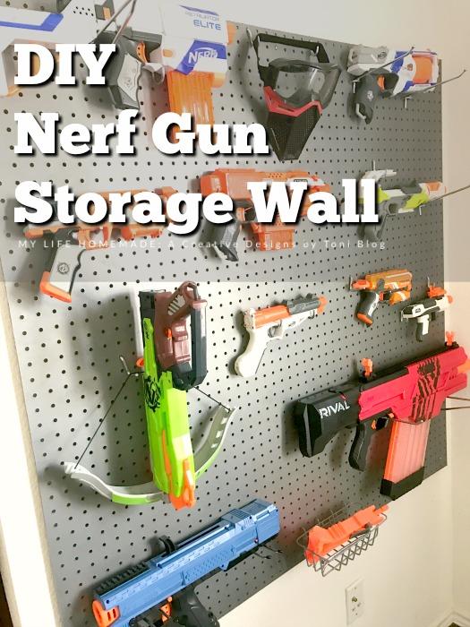 Wall Peg Board Storage System