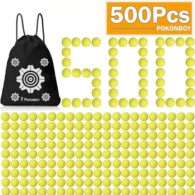 Pokonboy Upgraded 500 Round Balls Refill Pack